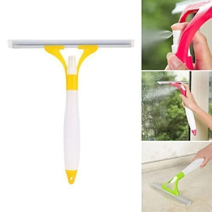 Good quality  Glass wiper  With spray bottle