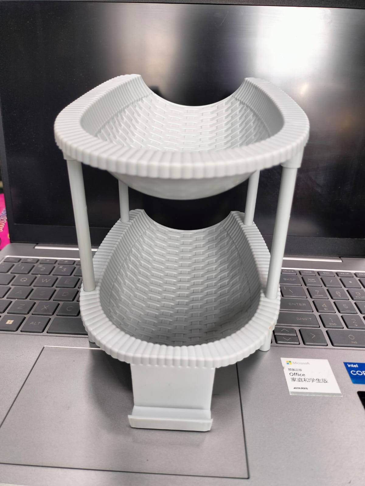 *Double Layer Desk Organizer Stationery Storage Stand phone Holder*