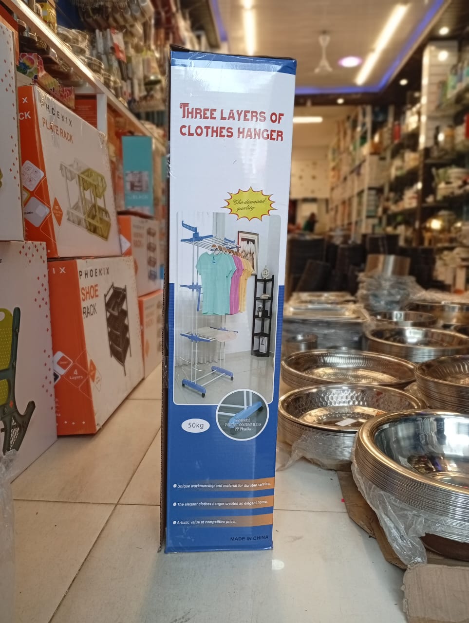 3 LAYER CLOTH RACK  50KG