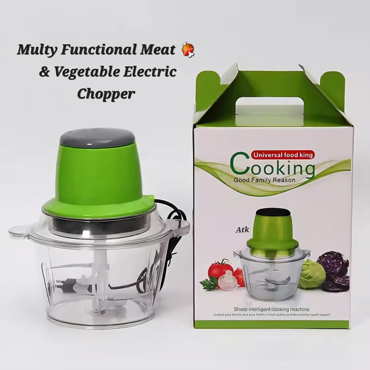 2 in 1 Multifunctional Meat & Vegetable Electric Chopper