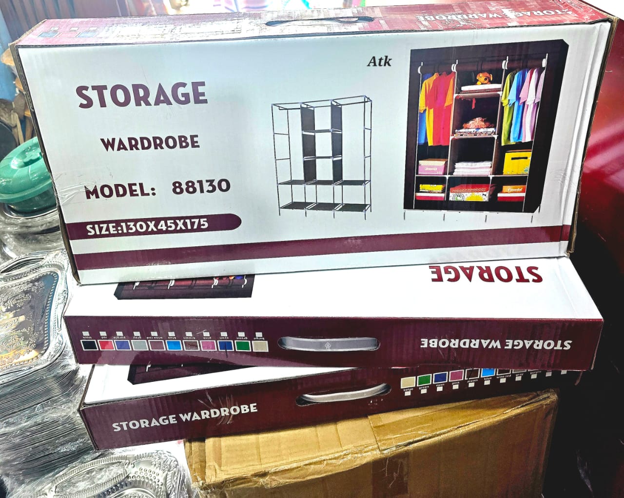 3 Door Stainless steel Wardrobe With Full Cover [Best Quality Organiser 👌 ]