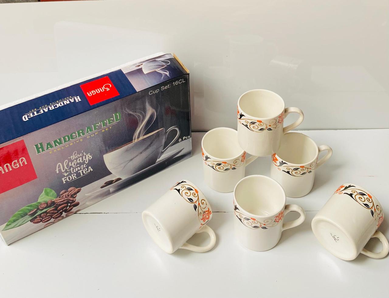 Ceramic 6 pcs Sanga / Mona cup only mix designs