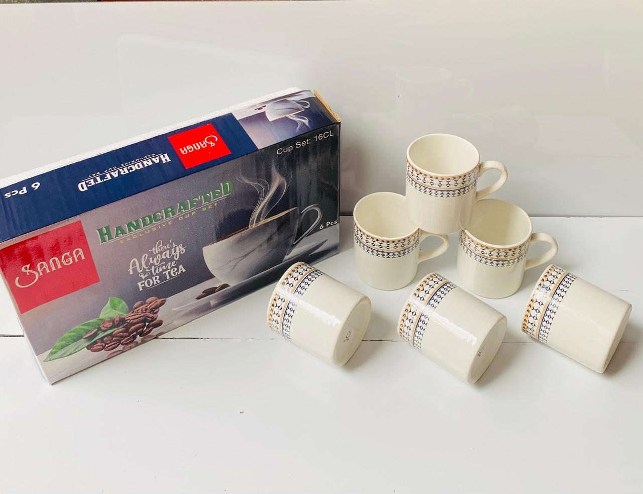 Ceramic 6 pcs Sanga / Mona cup only mix designs