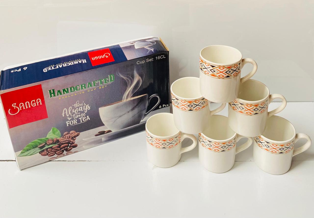 Ceramic 6 pcs Sanga / Mona cup only mix designs
